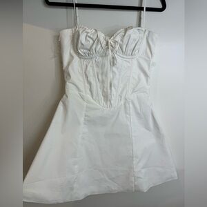 BabyBoo Lacey Ivory Mini Dress